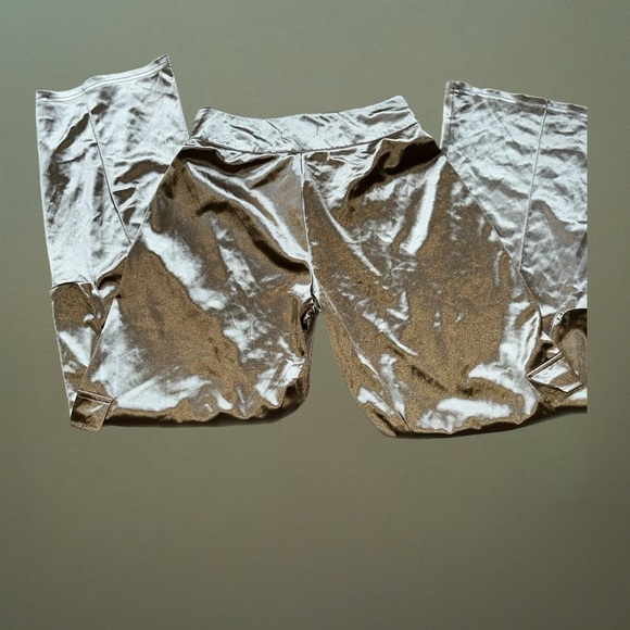 Anthropologie Metallic Satin Trousers - Picture 3 of 4